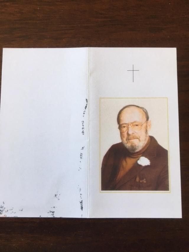 Gedachtenisprentje prins Bernhard, Ophalen of Verzenden, Gebruikt, Nederland, Kaart, Foto of Prent