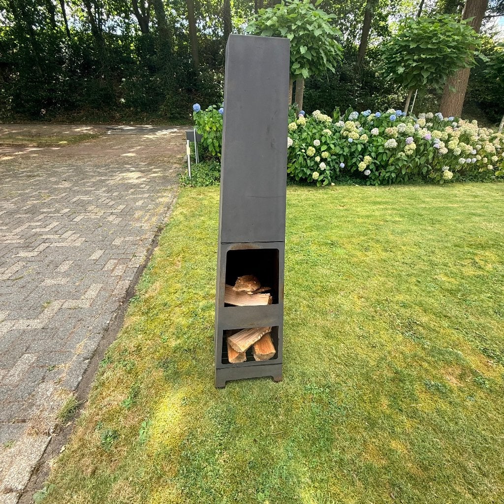 Houtkachel, Tuin en Terras, Ophalen, Gebruikt