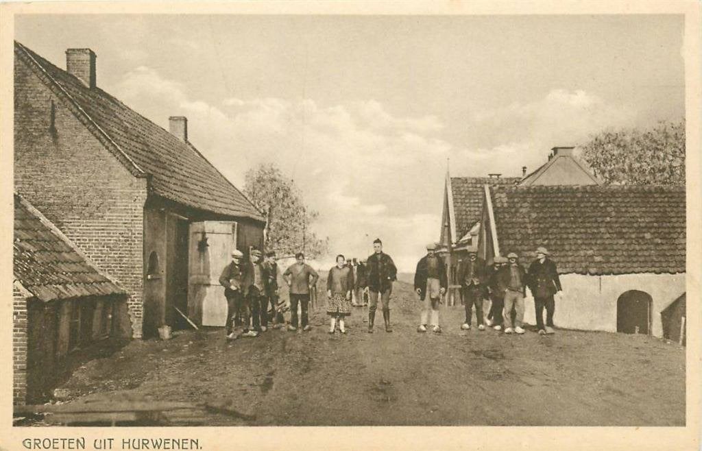 388-277-039 Hurwenen Groeten uit, Verzenden, Voor 1920, Gelderland