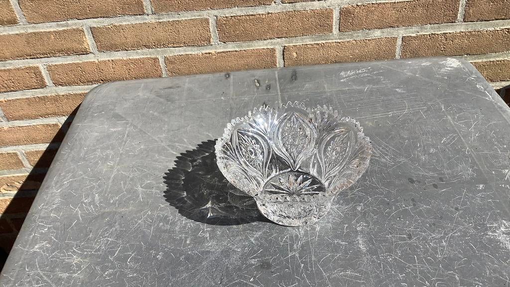 Vintage Nachtman Florenz Clear Crystal glass Bowl 18 cm /, Ophalen