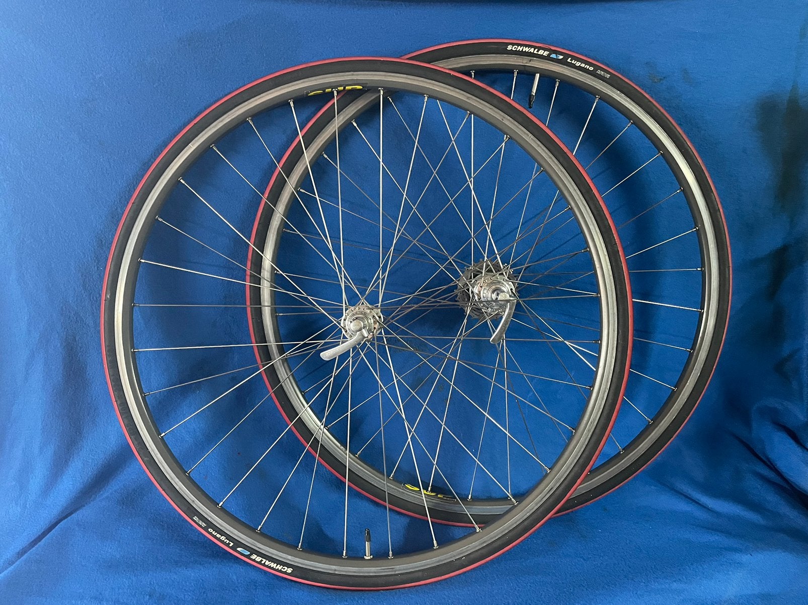 Shimano dura ace 9sp mavic Sup open racefiets wielen, Verzenden, Zo goed als nieuw, Overige typen