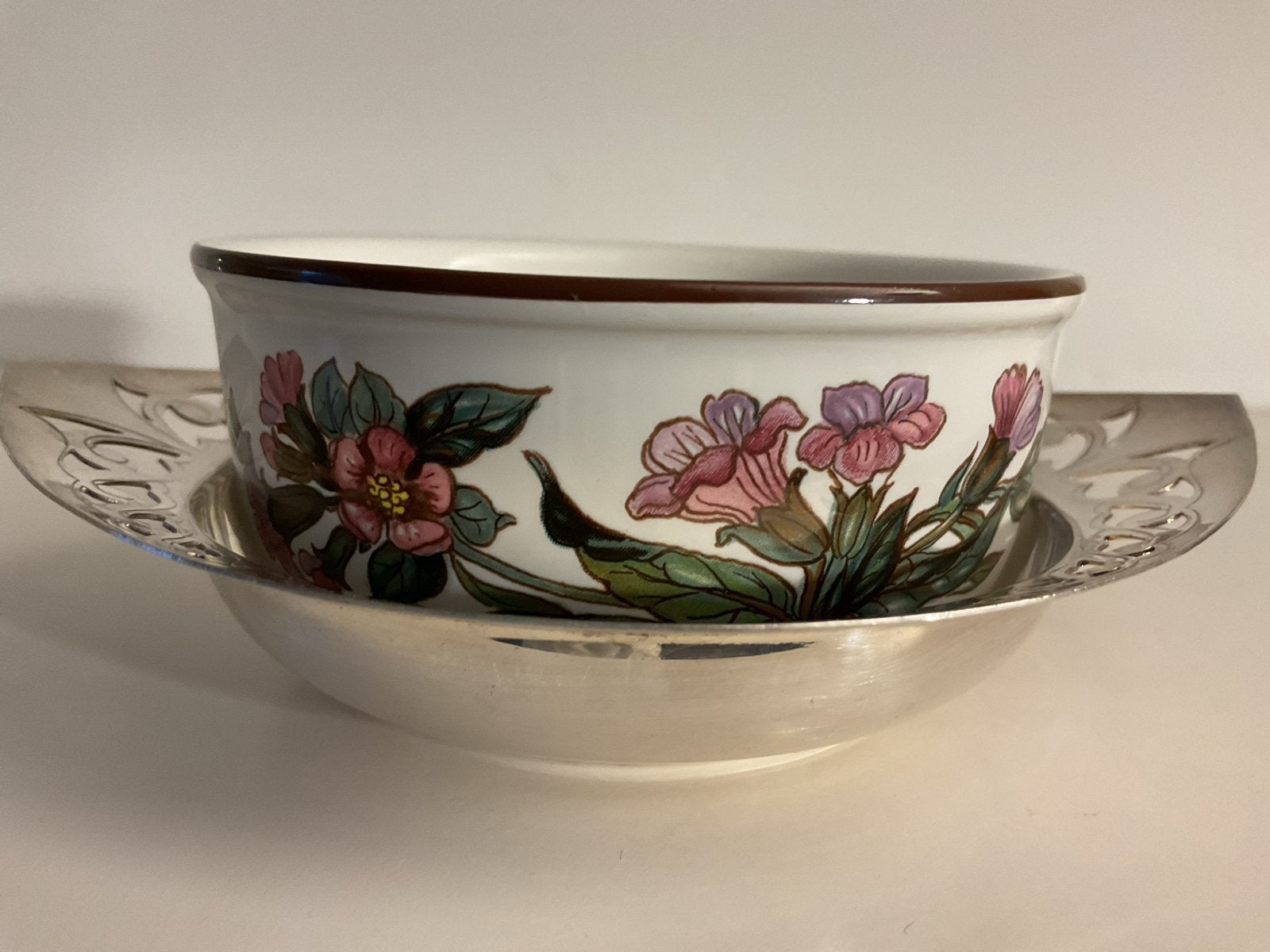 Villeroy & Boch Botanica kommen met vintage onderschalen, Antiek en Kunst, Ophalen of Verzenden