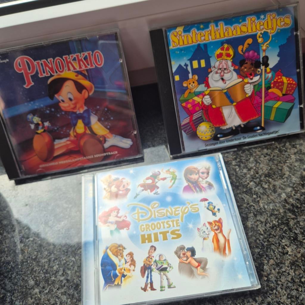 Leuke kinder CD's: Pinokkio, Sinterklaasliedjes, Disney Hits, Cd's en Dvd's, Ophalen of Verzenden, Gebruikt, Muziek, 6 tot 9 jaar