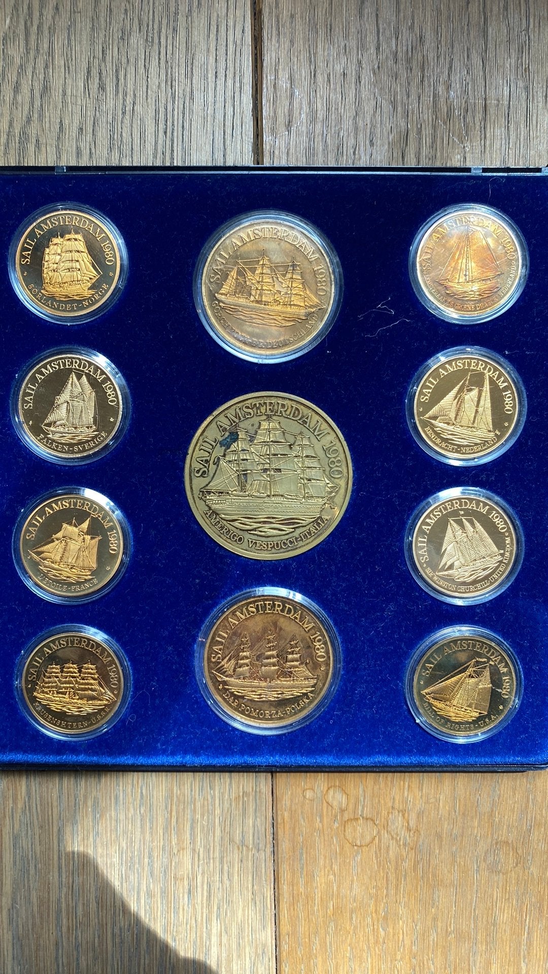 Sail Amsterdam 1980 Herdenkingsmunten Set, Postzegels en Munten, Munten en Bankbiljetten | Toebehoren, Ophalen of Verzenden, Overige typen