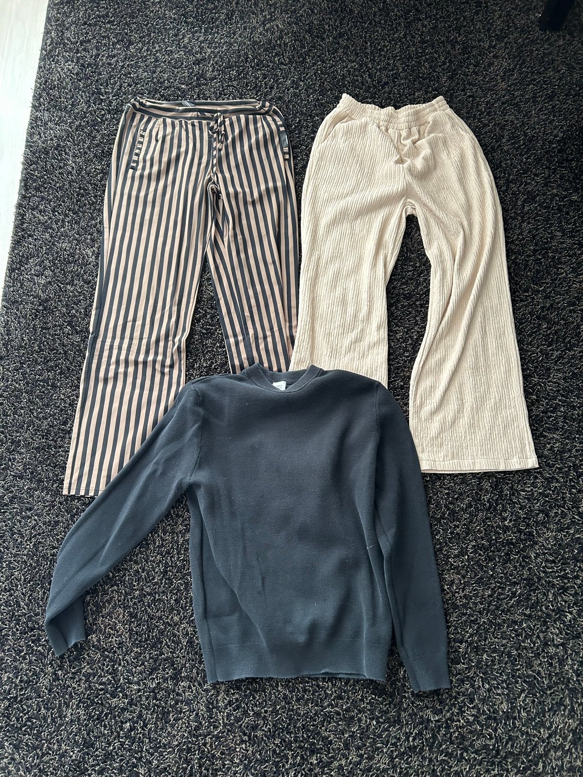 Set van 3: Trui en 2 broeken (Penn & Ink, Celio), Maat 38/40 (M), Zwart, Ophalen of Verzenden, Lang