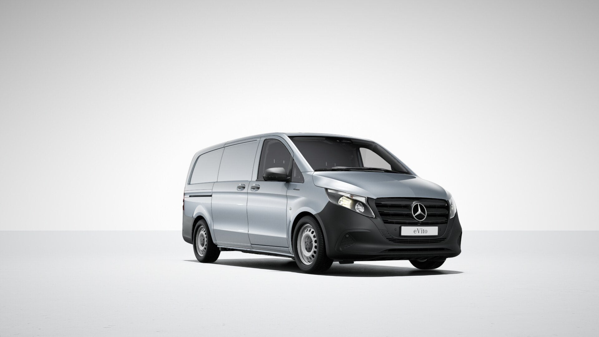 Mercedes-Benz eVito eVito 119 L2 Business Solution 90 kWh WL, Auto's, Stof, Zwart, 2486 kg, Mercedes-Benz