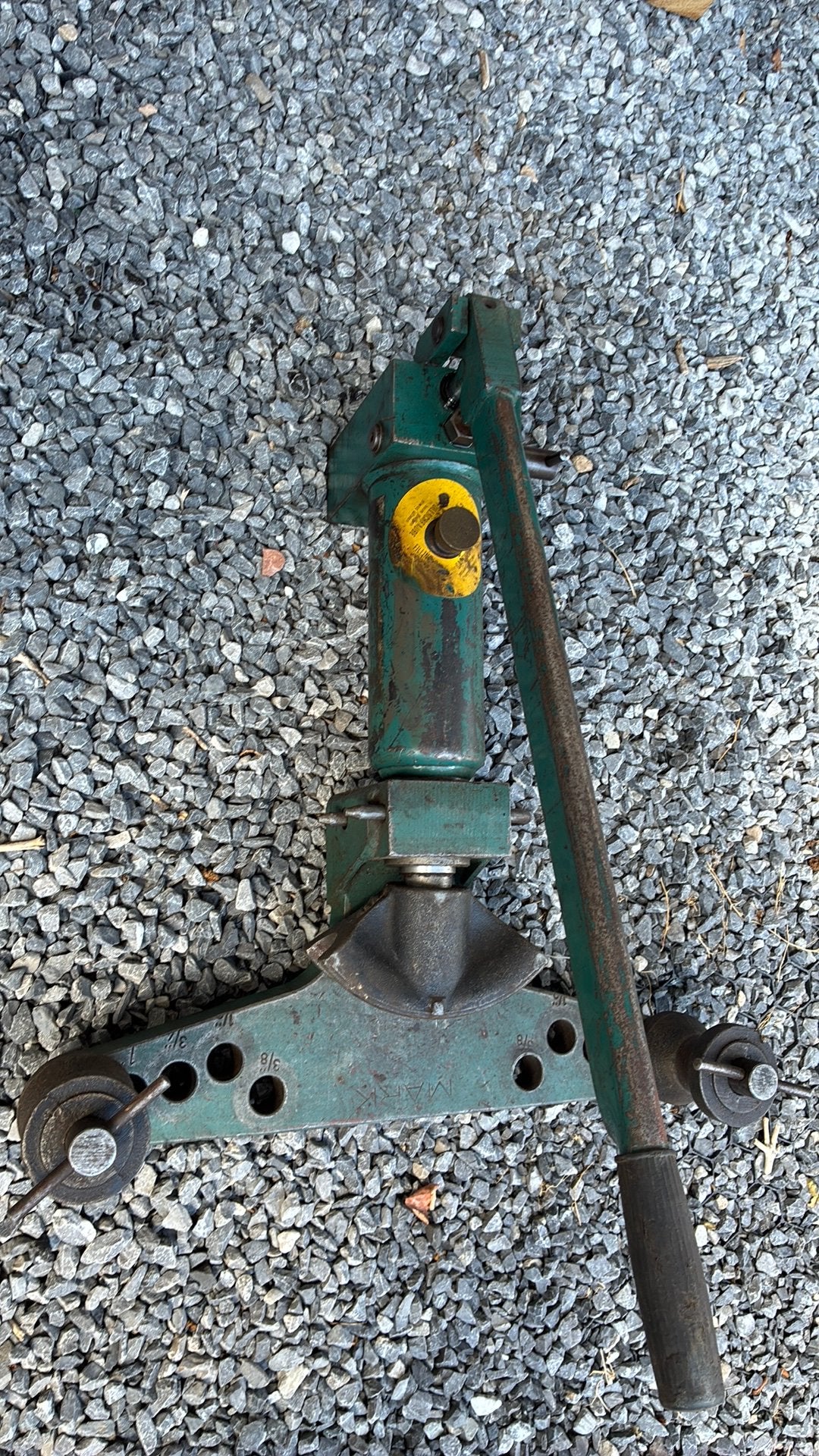 Hydraulische buizenbuiger/ buigpomp met diverse matrijzen, Ophalen, Gebruikt, Pp, Ee