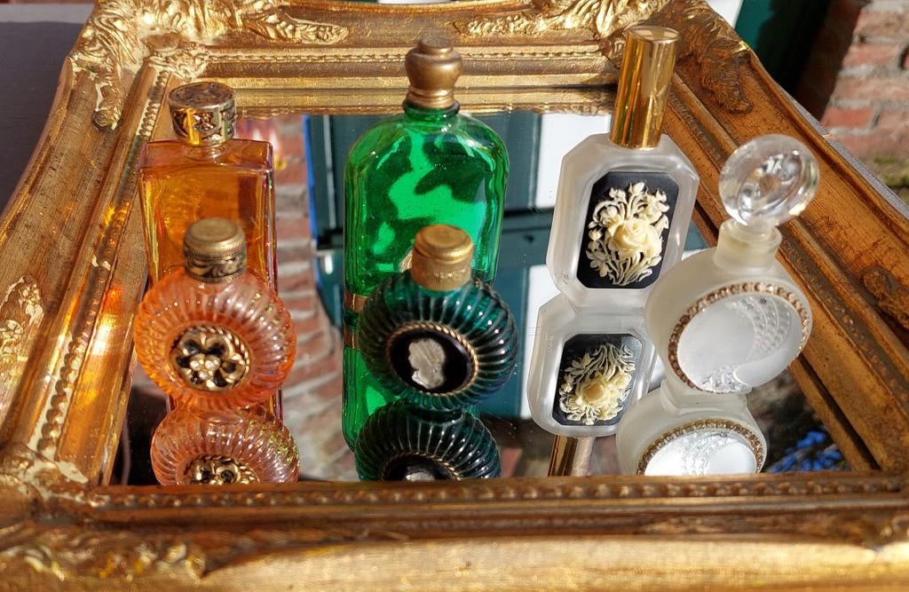 Vintage parfumflesjes set - Decoratieve verzameling, Ophalen of Verzenden, Parfumfles