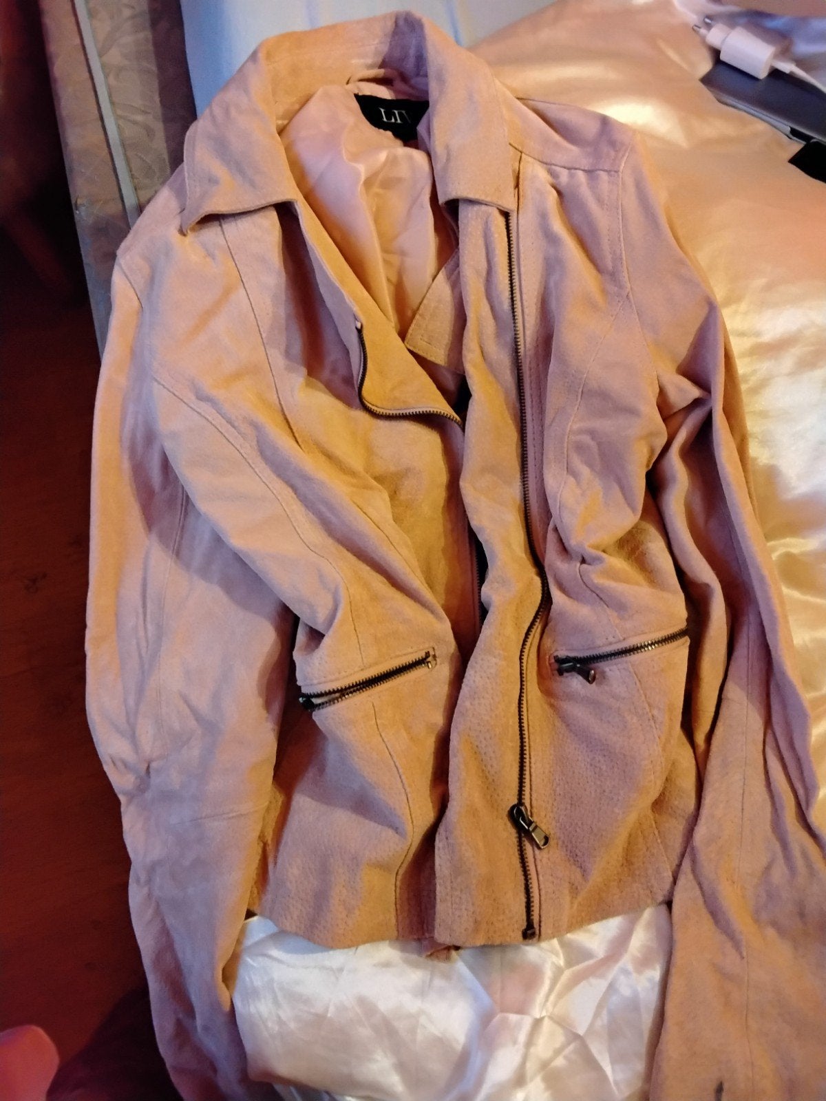 echt suede jasje, Zo goed als nieuw, Roze, LIV, Ophalen
