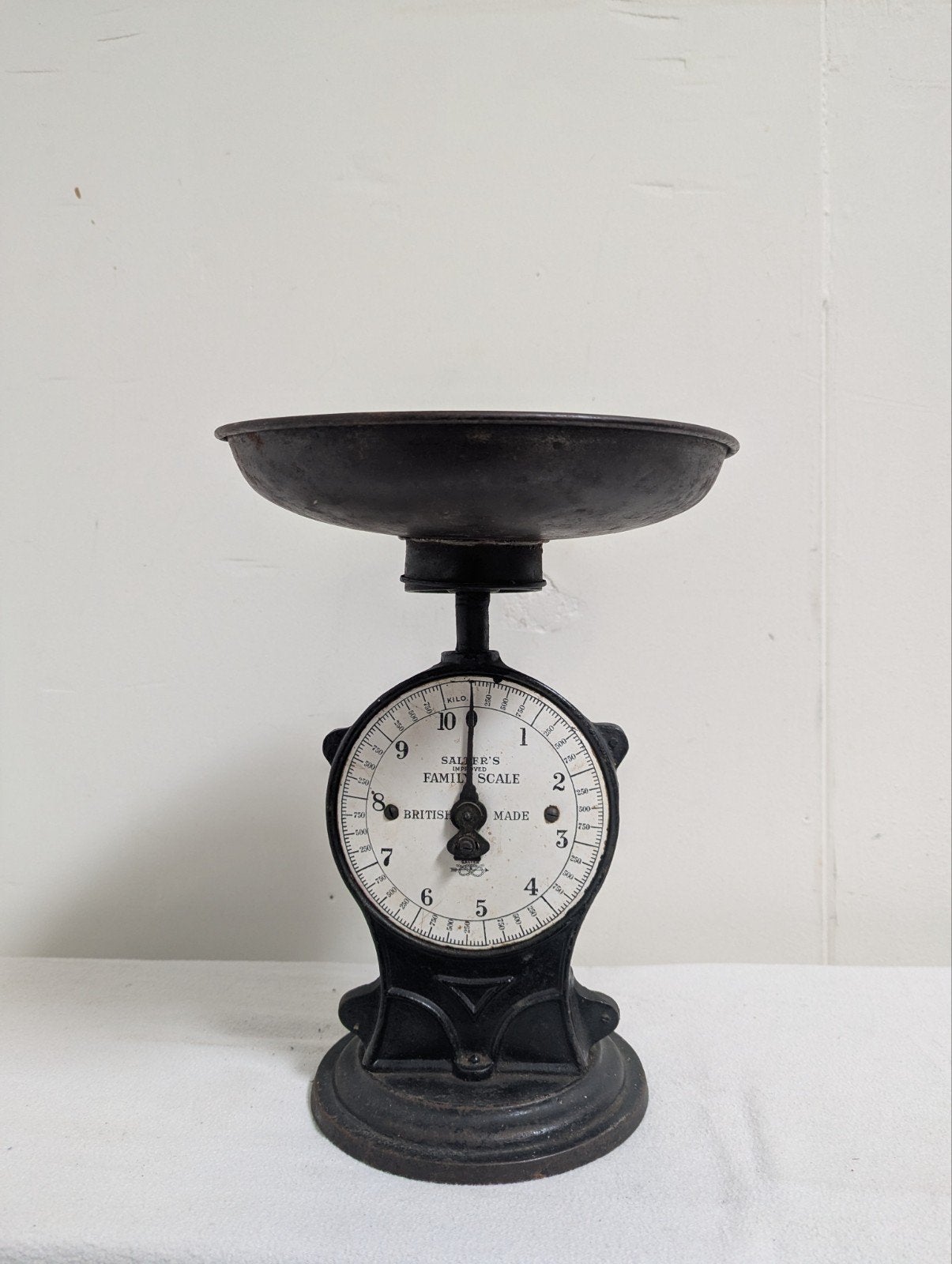 Antieke Gietijzeren Weegschaal Salter’s Family Scale, Ophalen