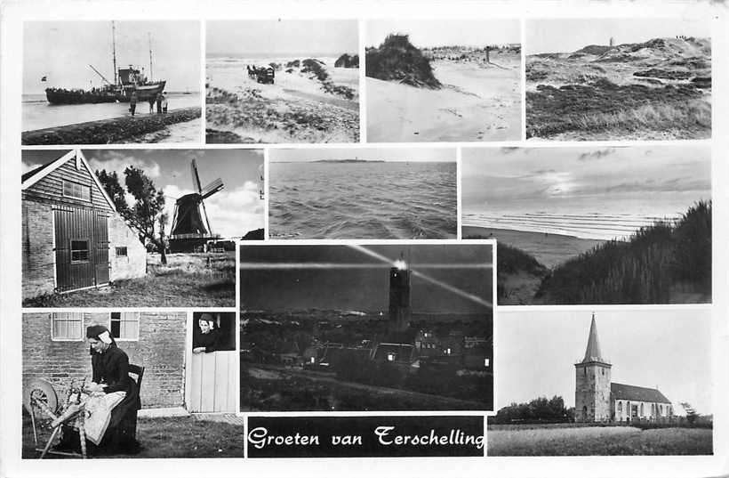 377-207-015 Terschelling Multiview, Verzamelen, Verzenden, Voor 1920, Friesland