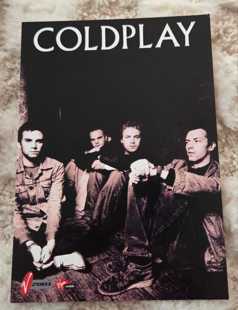 Coldplay, Verzamelen, Ansichtkaarten | Themakaarten, Ongelopen, 1980 tot heden, Sterren en Beroemdheden, Verzenden