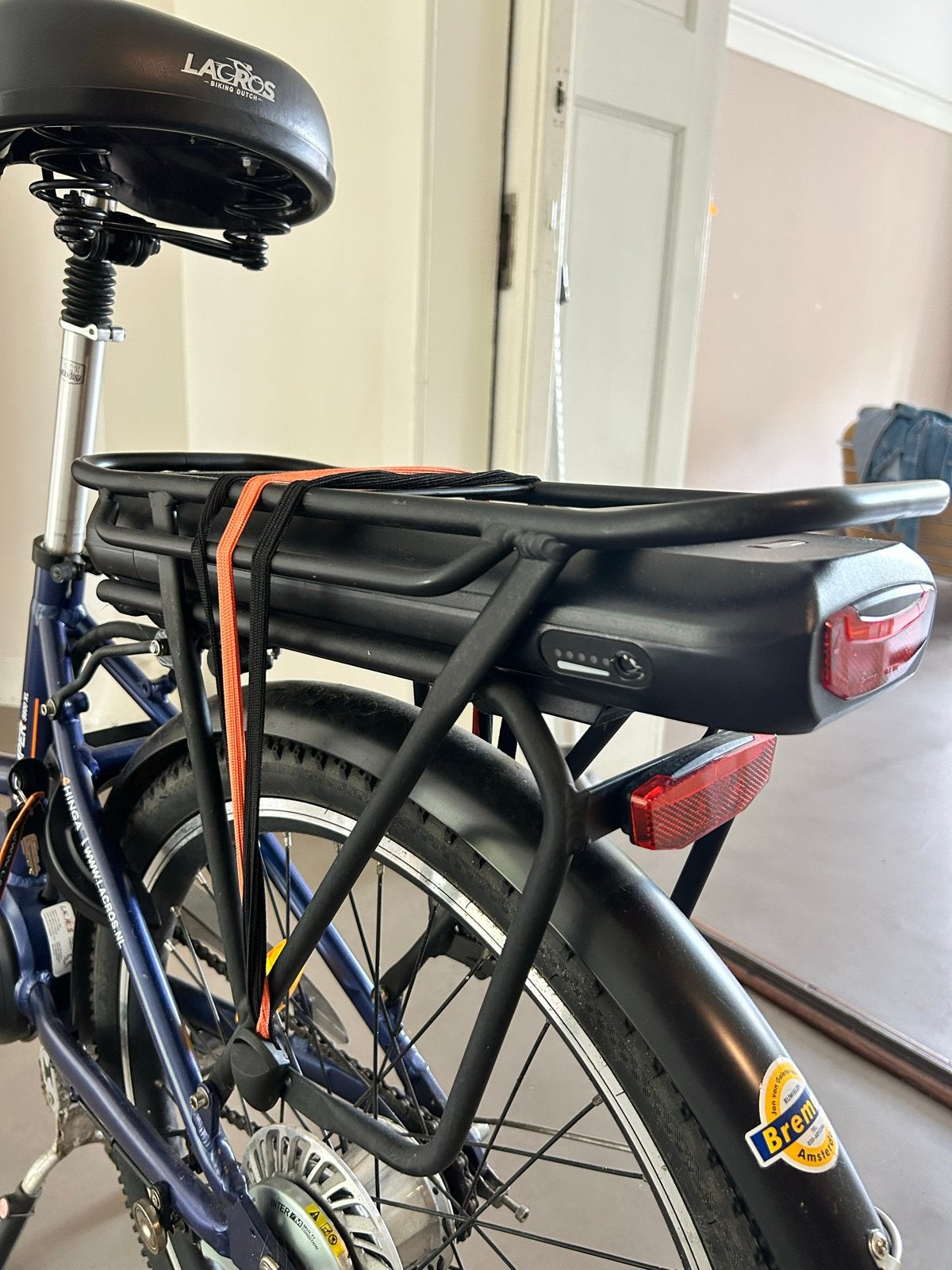 Lacros opvouwbare elektrische fiets met 249 km, Zo goed als nieuw, Minder dan 47 cm, 50 km per accu of meer, Ophalen