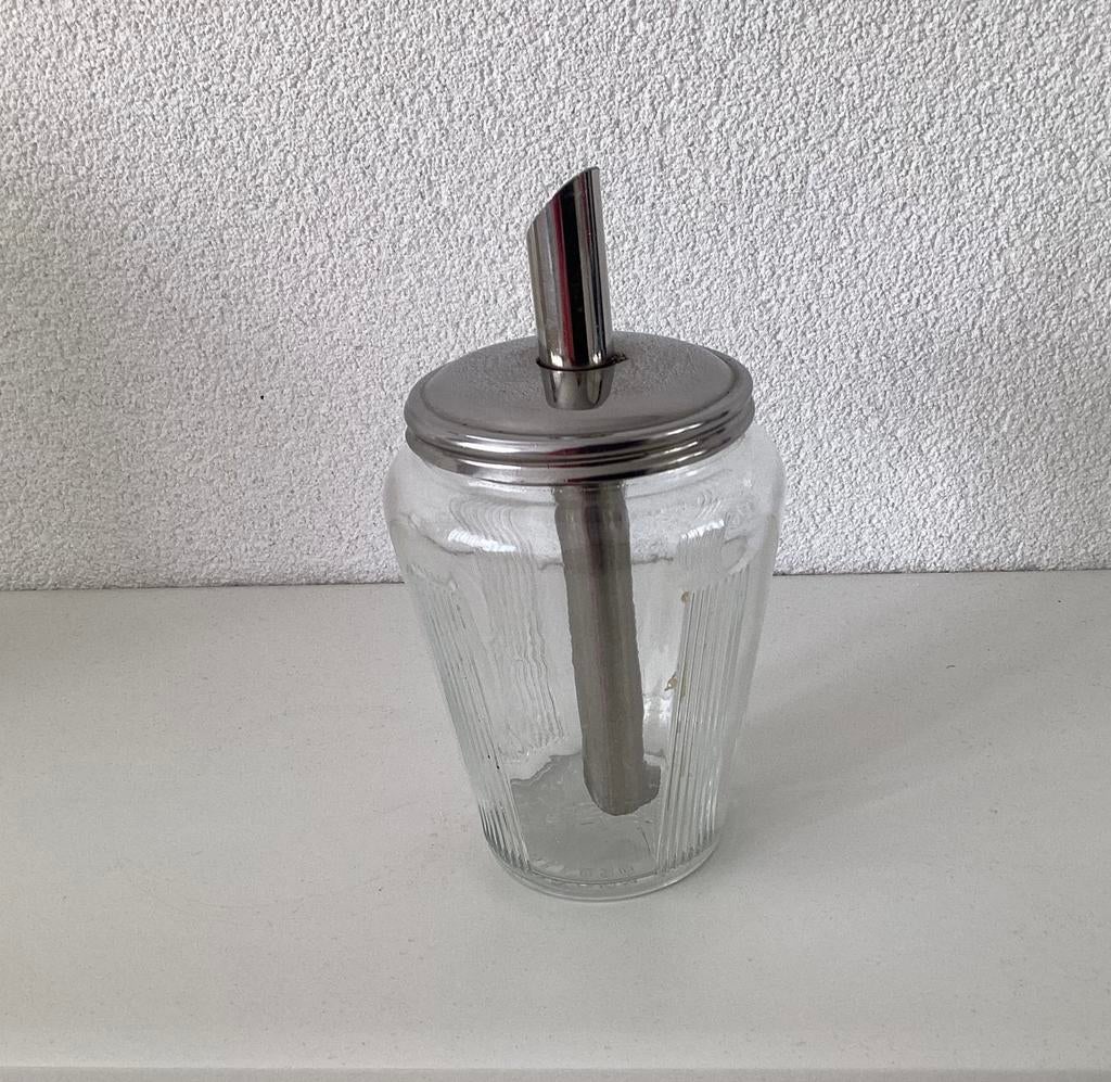 Vintage suikerstrooier met merk, Ophalen of Verzenden, Gebruikt
