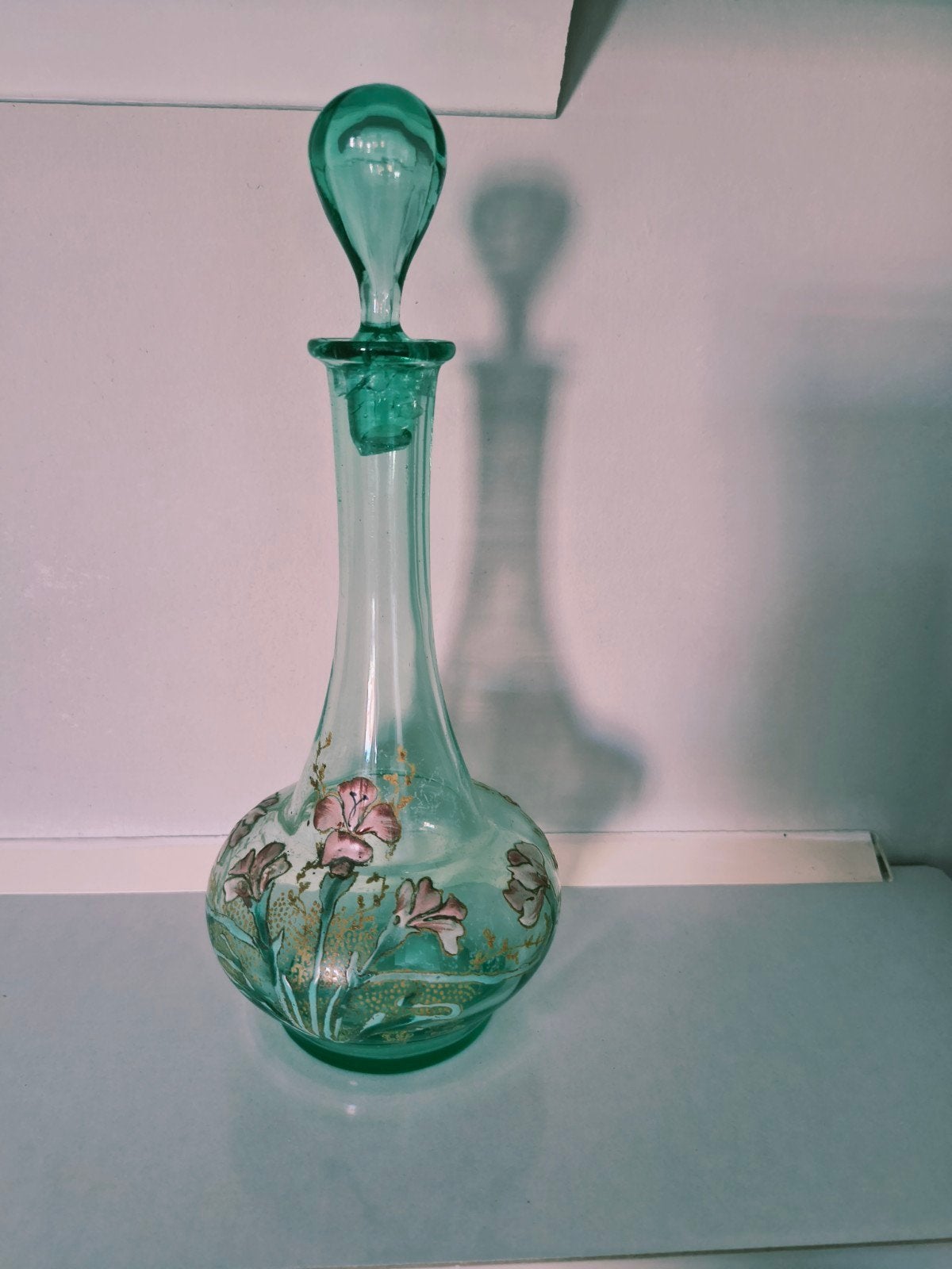 Karafje Anna groen, Antiek en Kunst, Ophalen of Verzenden