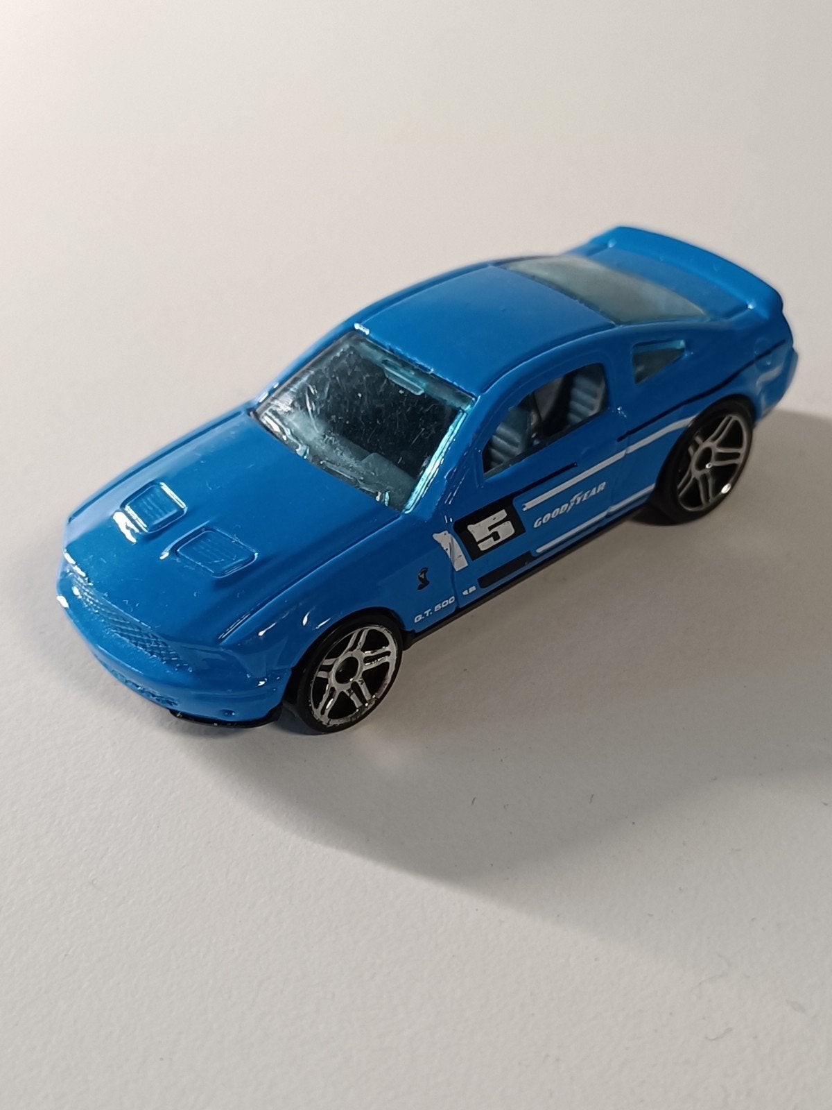 Hot Wheels Ford Mustang GT500 Blauw, Ophalen of Verzenden, Zo goed als nieuw, Auto