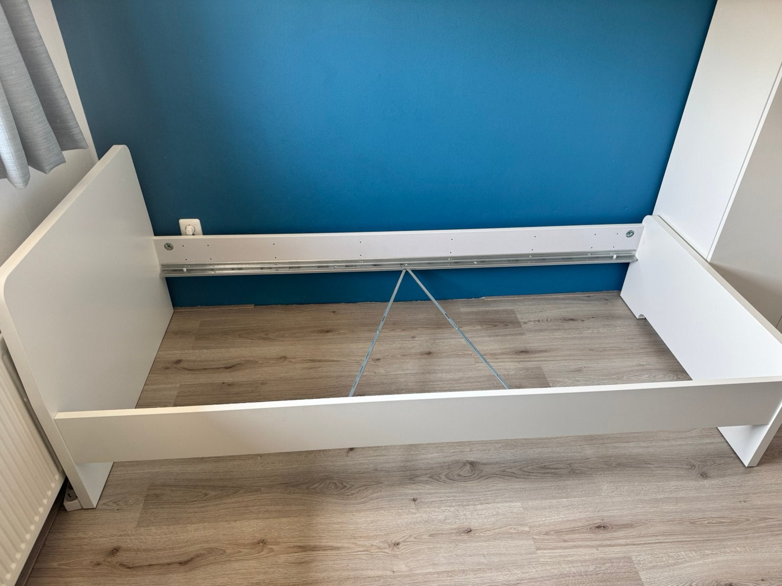 Kinderbed, Ophalen, 85 tot 100 cm, Zo goed als nieuw, Lattenbodem