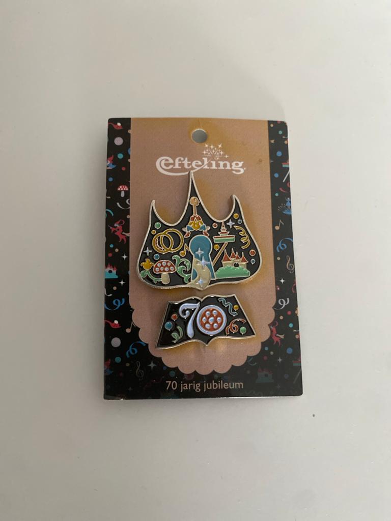 Efteling 70 Jaar Jubileum Pin Set, Verzamelen, Efteling, Nieuw, Button of Speldje, Ophalen of Verzenden