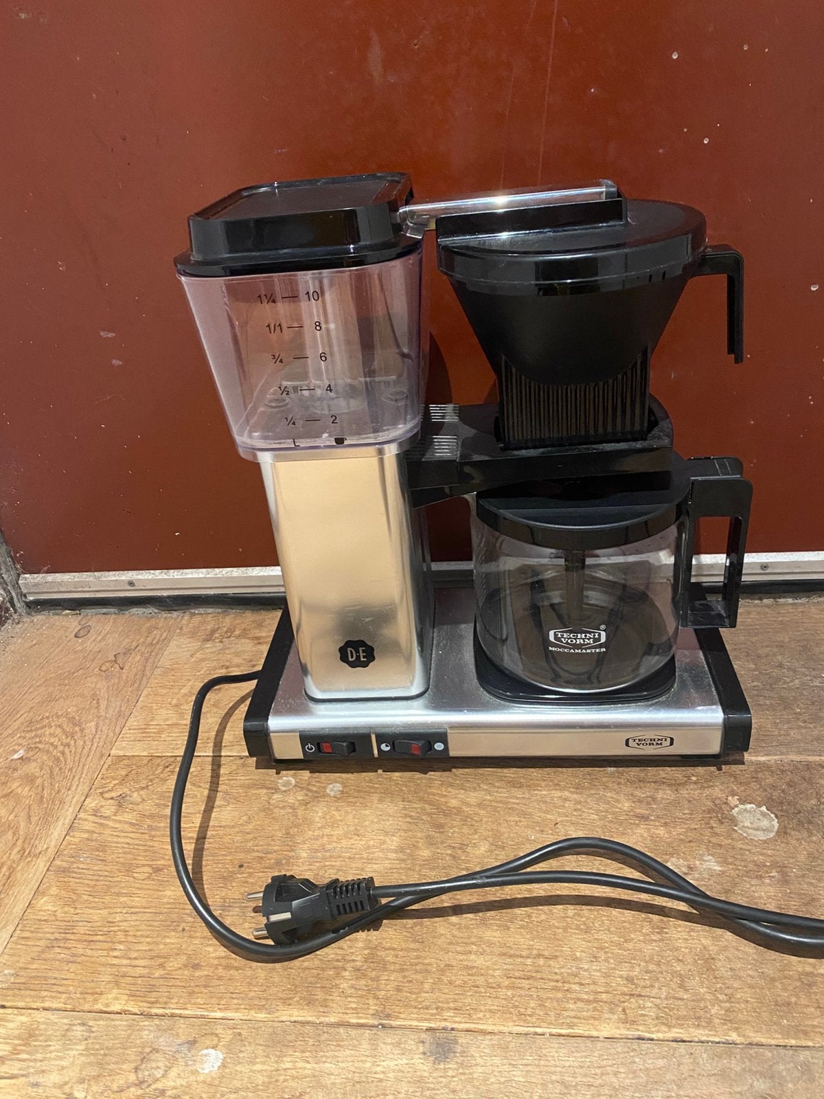 Vintage Moccamaster koffiezetapparaat van Douwe Egberts., Witgoed en Apparatuur, Koffiezetapparaten, 4 tot 10 kopjes, Ophalen of Verzenden