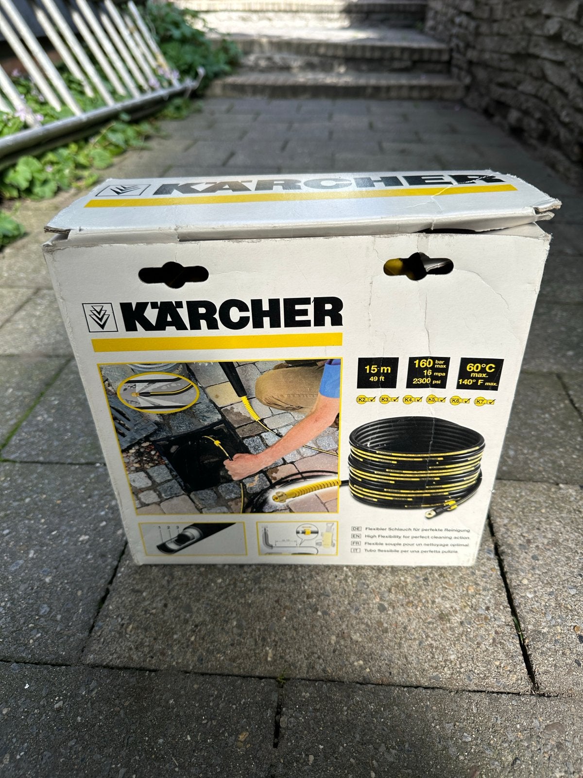 Kärcher Rioolreinigingsset 15m voor hogedrukreiniger, Ophalen of Verzenden, Gebruikt