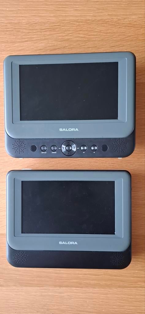Salora DVP7048TWIN draagbare dvd-speler met 2 schermen, Ophalen of Verzenden, Overige merken