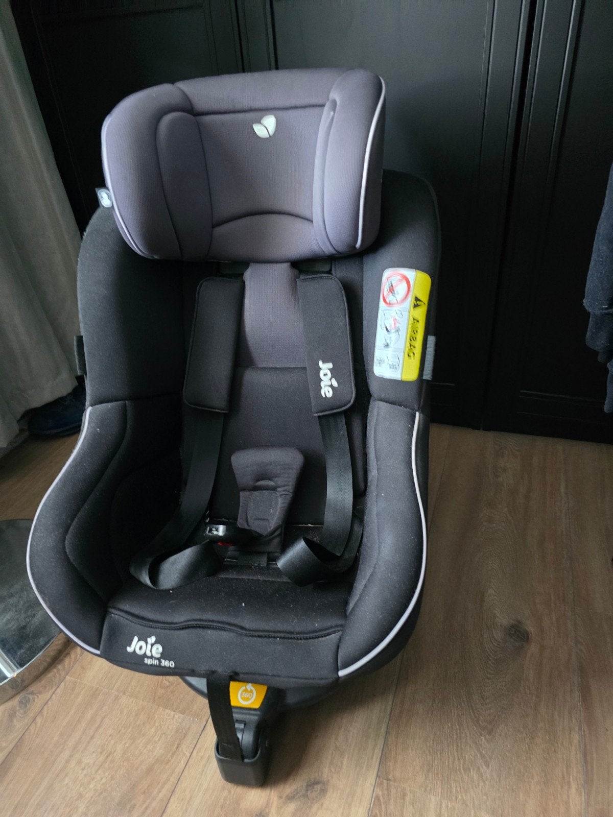 Joie Spin 360 autostoel - 0-18 kg - Zwart, Ophalen