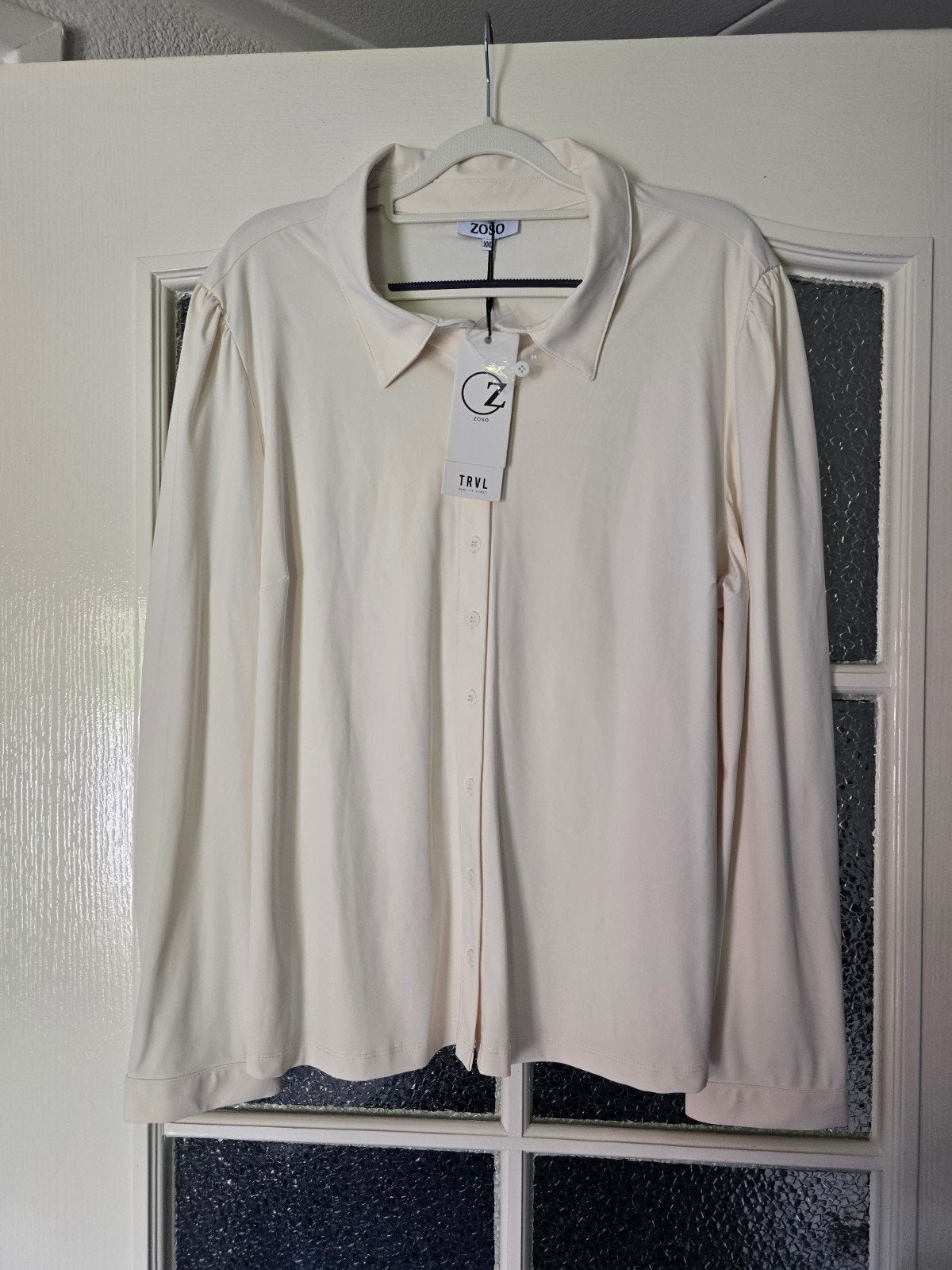 Nieuwe blouse zoso travel xxl creme, Ophalen of Verzenden, Nieuw, Maat 46/48 (XL) of groter, Beige