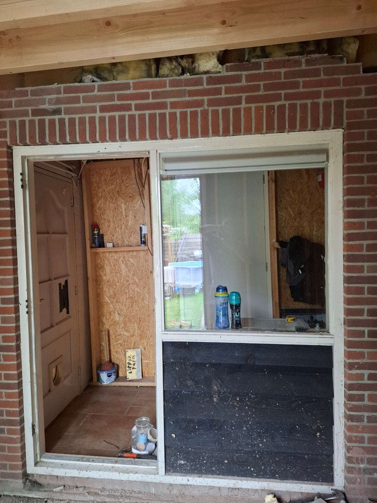 Deur met kozijn, 75 tot 150 cm, Gebruikt, Deurkozijn, Ophalen of Verzenden