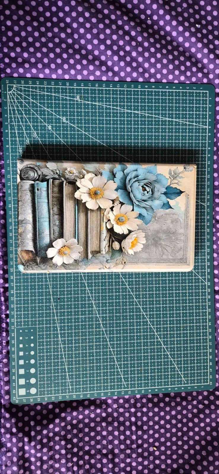 Tablet hoes met boeken en bloemen design, Onbekend, Nieuw, Bescherming voor- en achterkant, Universeel 10 inch