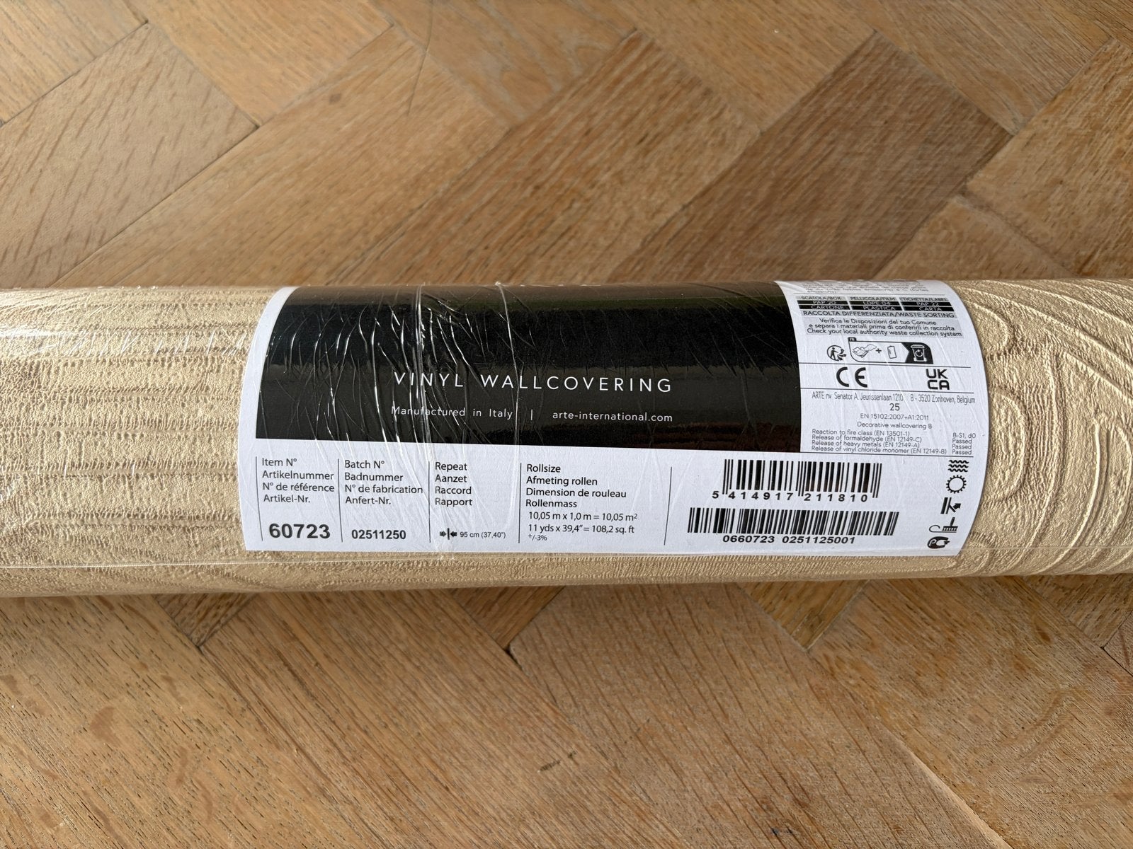 Behangrol 60723 - Arte, Huis en Inrichting, Ophalen of Verzenden, 10 tot 25 m², Beige