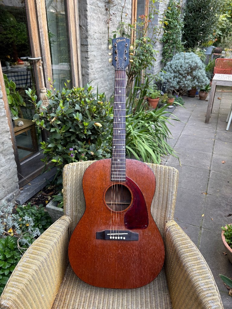 Gibson LG-O, Ophalen, Gebruikt, Western- of Steelstringgitaar, Met koffer