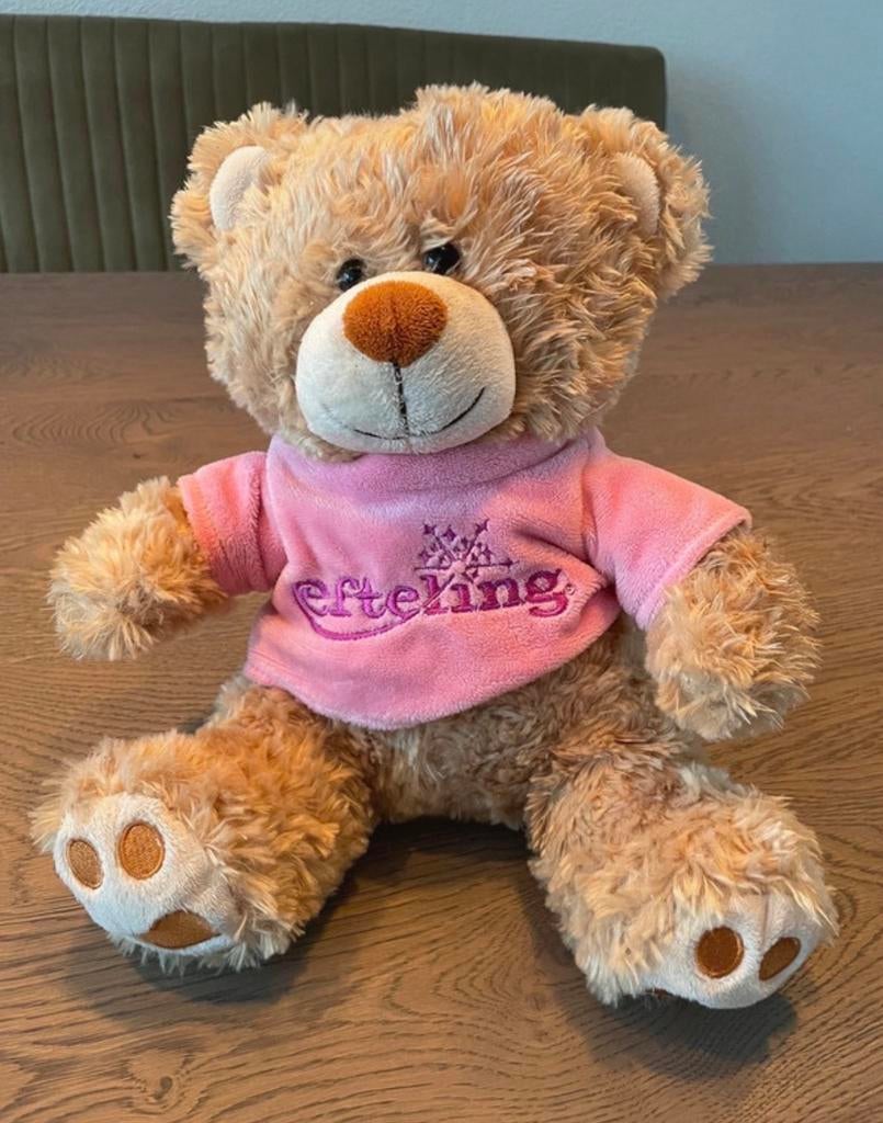 Efteling knuffelbeer met roze trui, Verzamelen, Efteling, Ophalen of Verzenden, Zo goed als nieuw, Overige typen