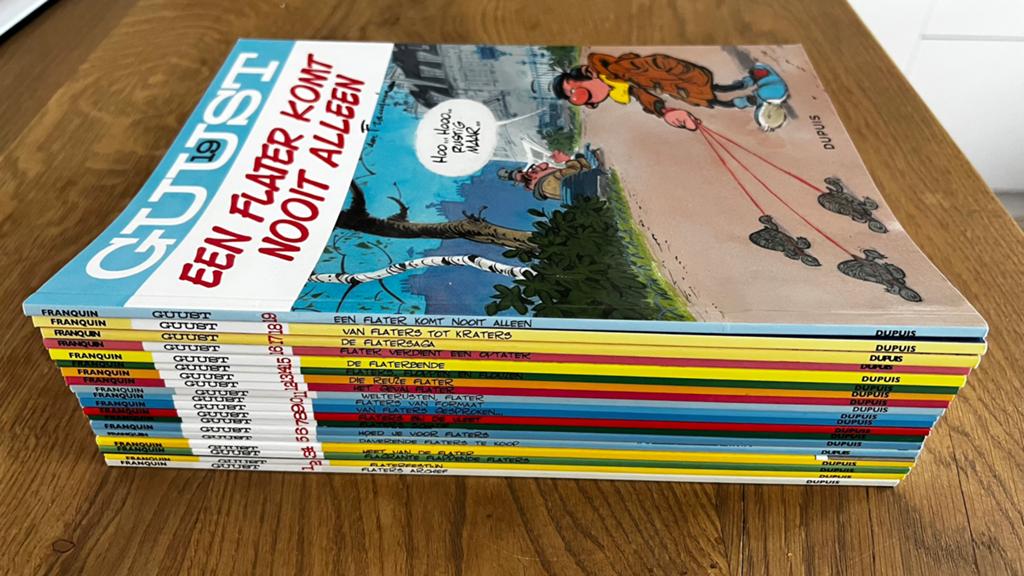 Guust Flater - Complete serie stripboeken (softcover), Eén stripboek, Ophalen of Verzenden, Nieuw