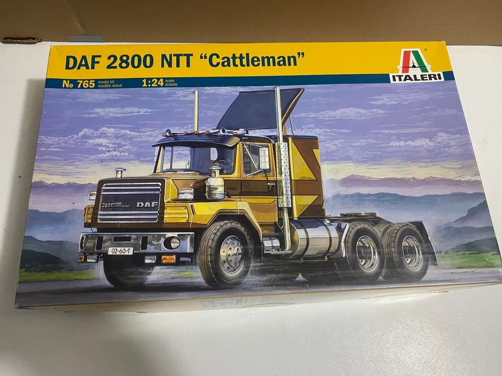 DAF 2800 NTT Cattleman-italeri no 765-1:24-nieuw in doos, Italeri, Groter dan 1:32, Nieuw, Ophalen of Verzenden