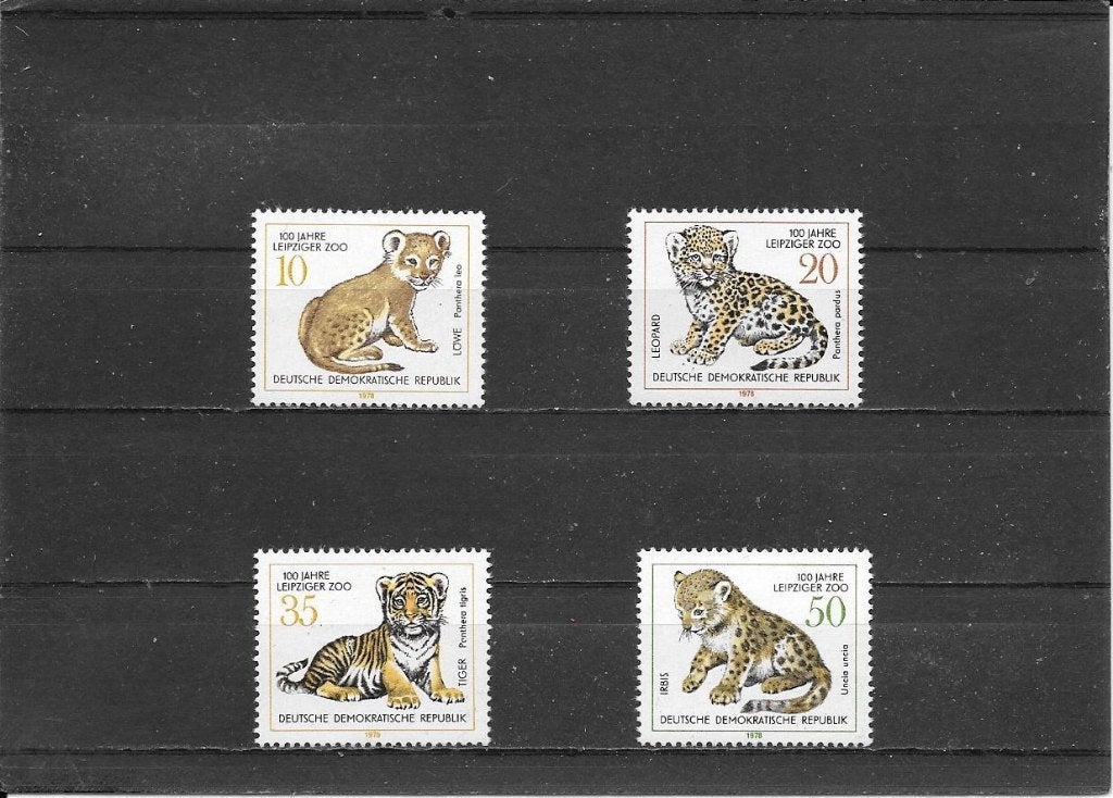 DDR 100 jaar dierentuin Leipzig, Ophalen of Verzenden, DDR, Postfris