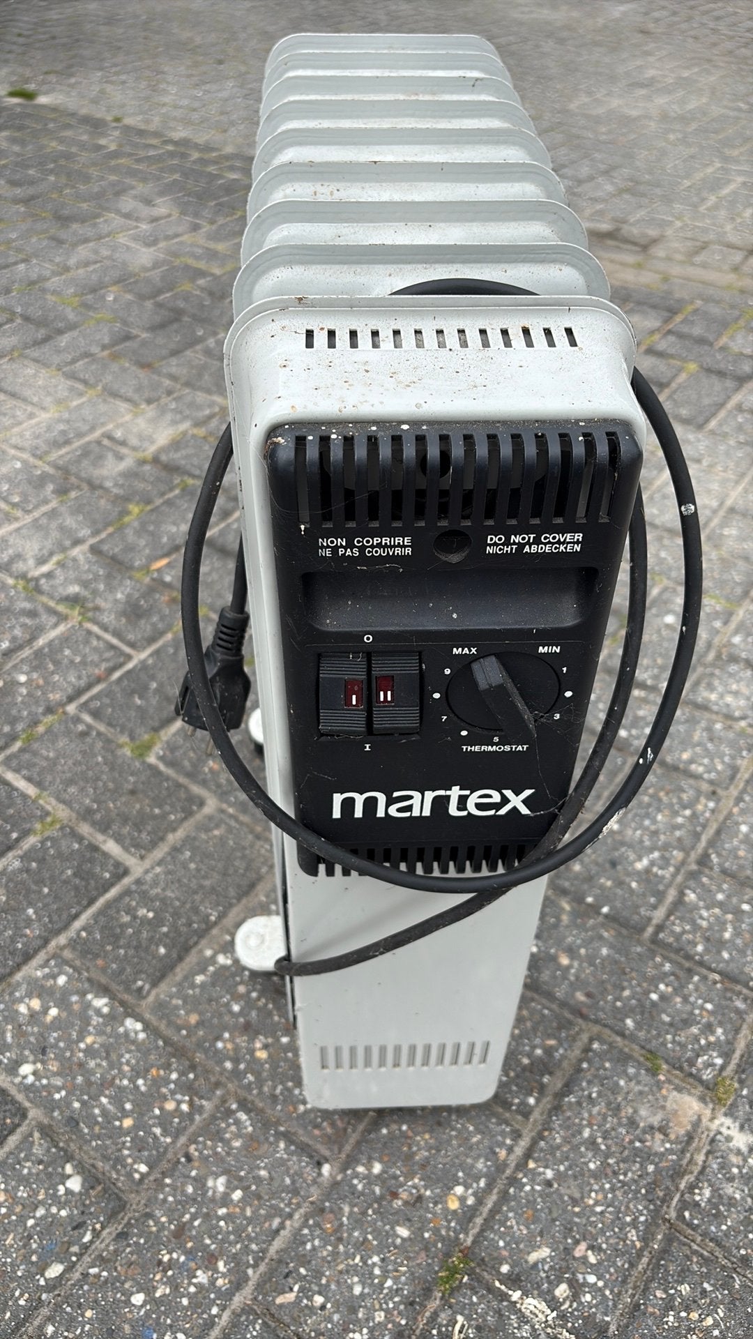 Martex elektrische kachel, Ophalen, 30 tot 80 cm, Kachel, Zo goed als nieuw