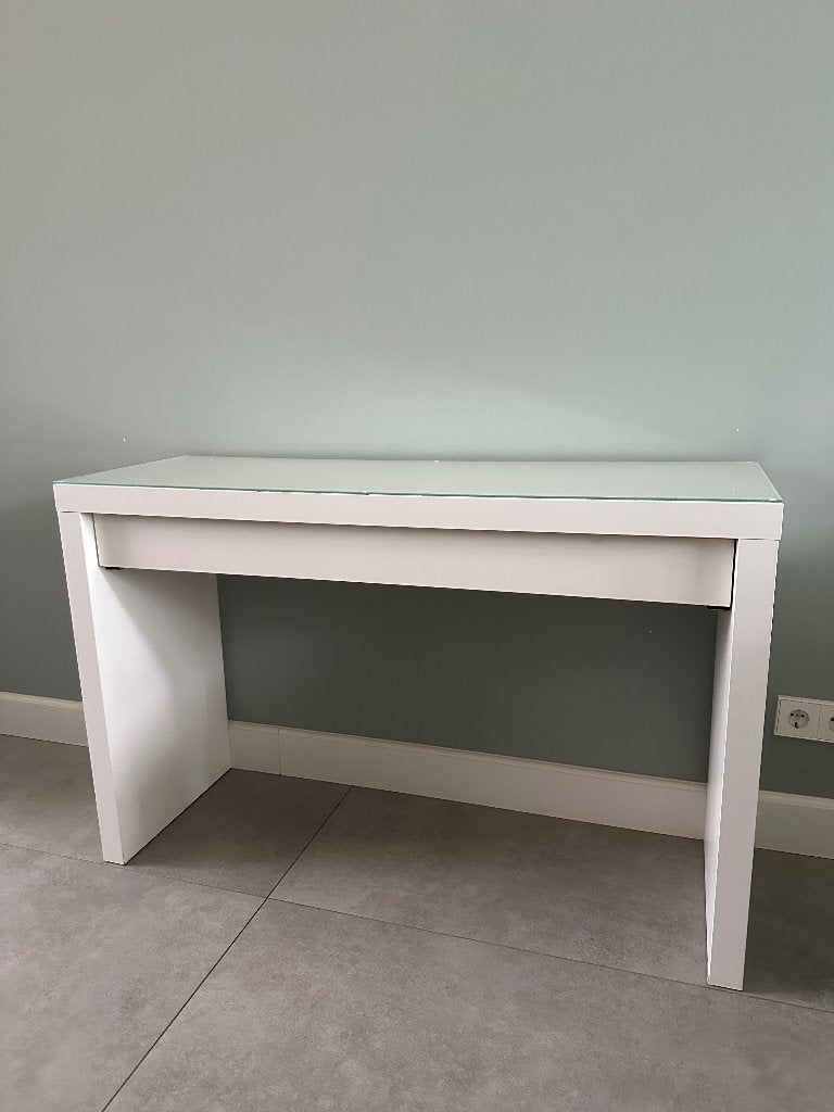 Kaptafel Malm Ikea wit, Ophalen, Gebruikt, 100 tot 150 cm, Minder dan 100 cm