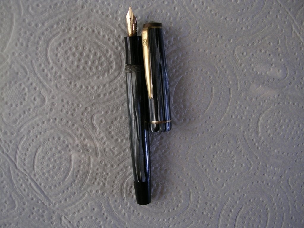 Een vulpen van het merk MERLIN met een 14 KRT. pen 585, Ophalen of Verzenden, Gebruikt, Vulpen, Overige merken