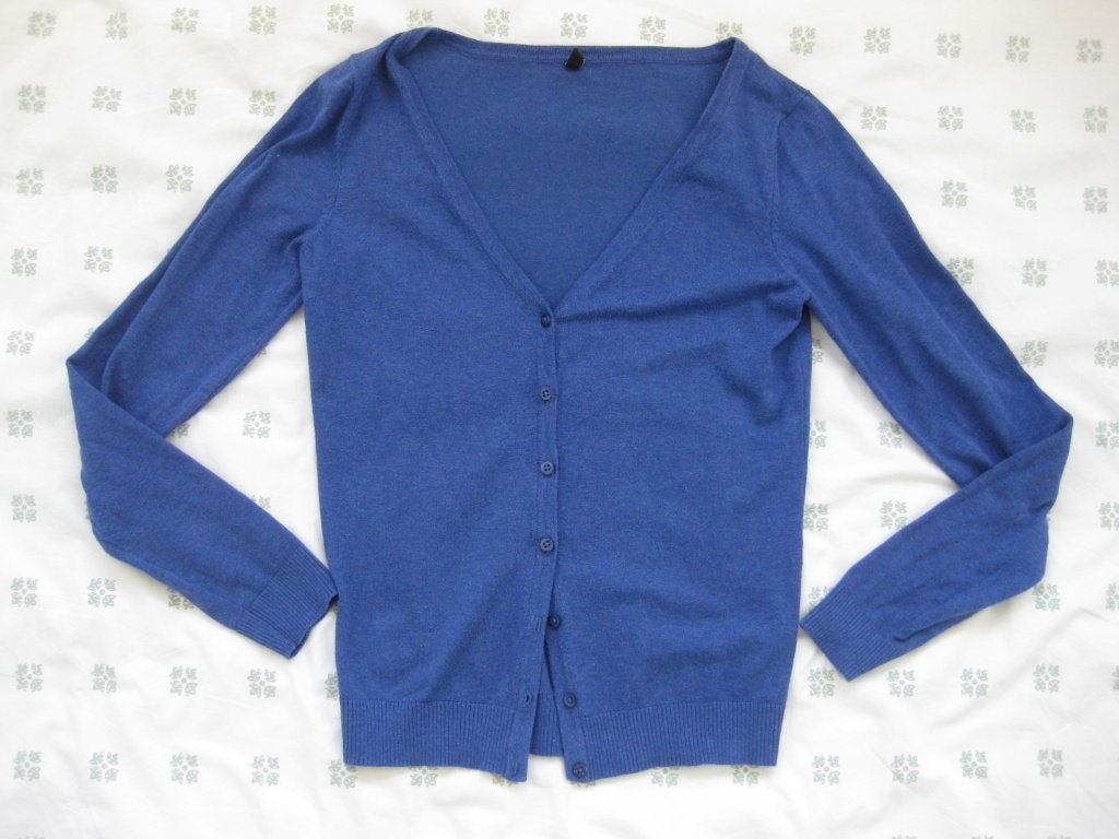 HEMA blauw lichtblauw vest, knopen V-hals, Blauw, Ophalen of Verzenden, Zo goed als nieuw, Maat 36 (S)