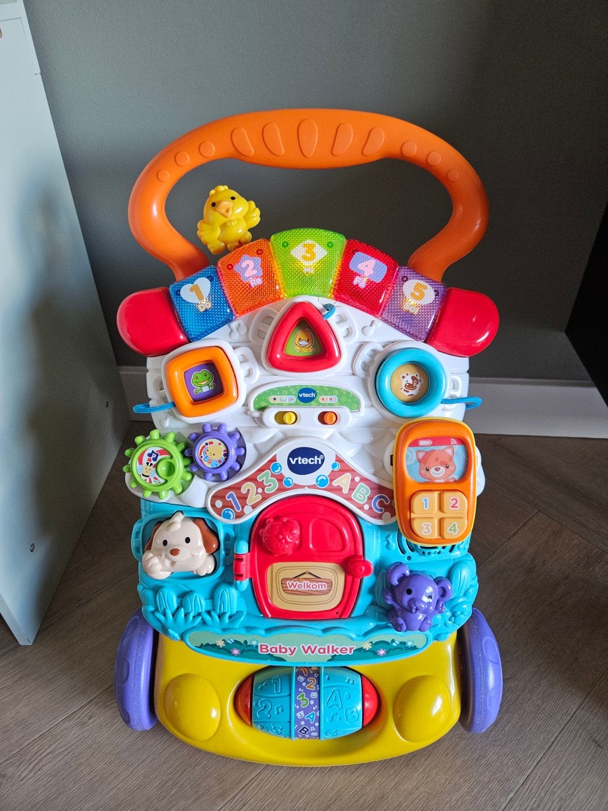 VTech Babywalker - Interactieve Loopwagen met Geluid, Kinderen en Baby's, Ophalen, Gebruikt, 6 maanden tot 2 jaar