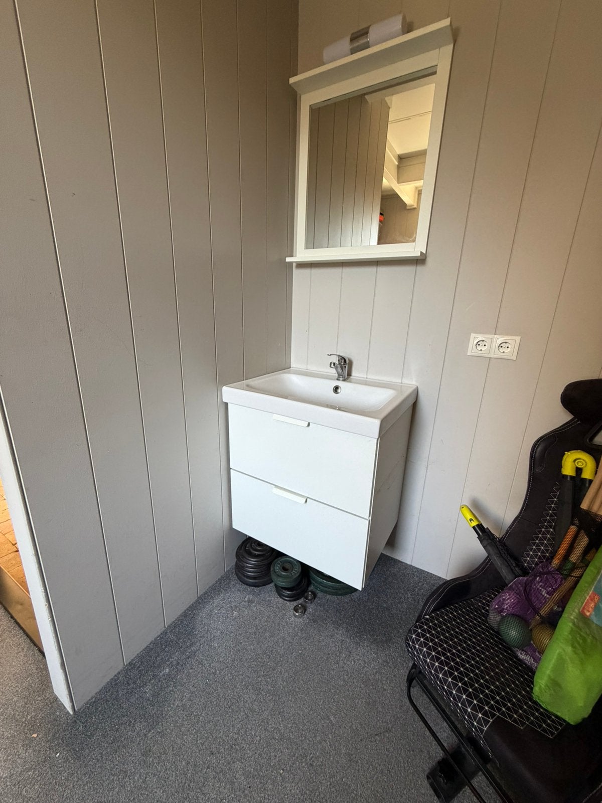 Badkamermeubel incl. Kraan wit, Ophalen, 50 tot 100 cm, Zo goed als nieuw, Minder dan 100 cm