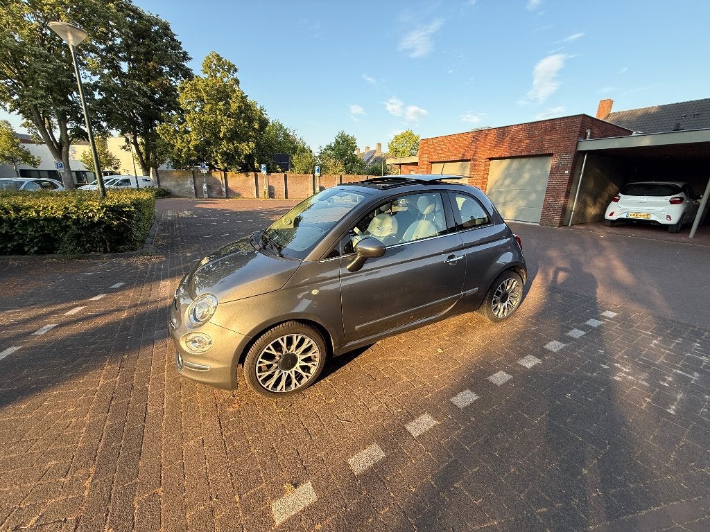 Fiat 500 Twinair Turbo 80pk 2019 Grijs apk tot juni 2027, Voorwielaandrijving, Stof, 31 €/maand, 905 kg