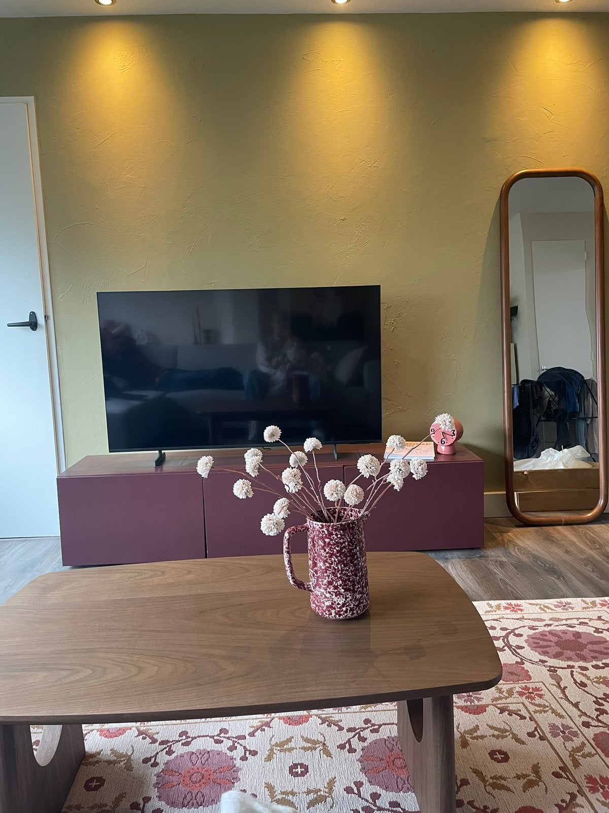 IKEA Besta TVmeubel 1,20 meter, Enchanting Eggplant, Ophalen, Overige materialen, 100 tot 150 cm, Zo goed als nieuw