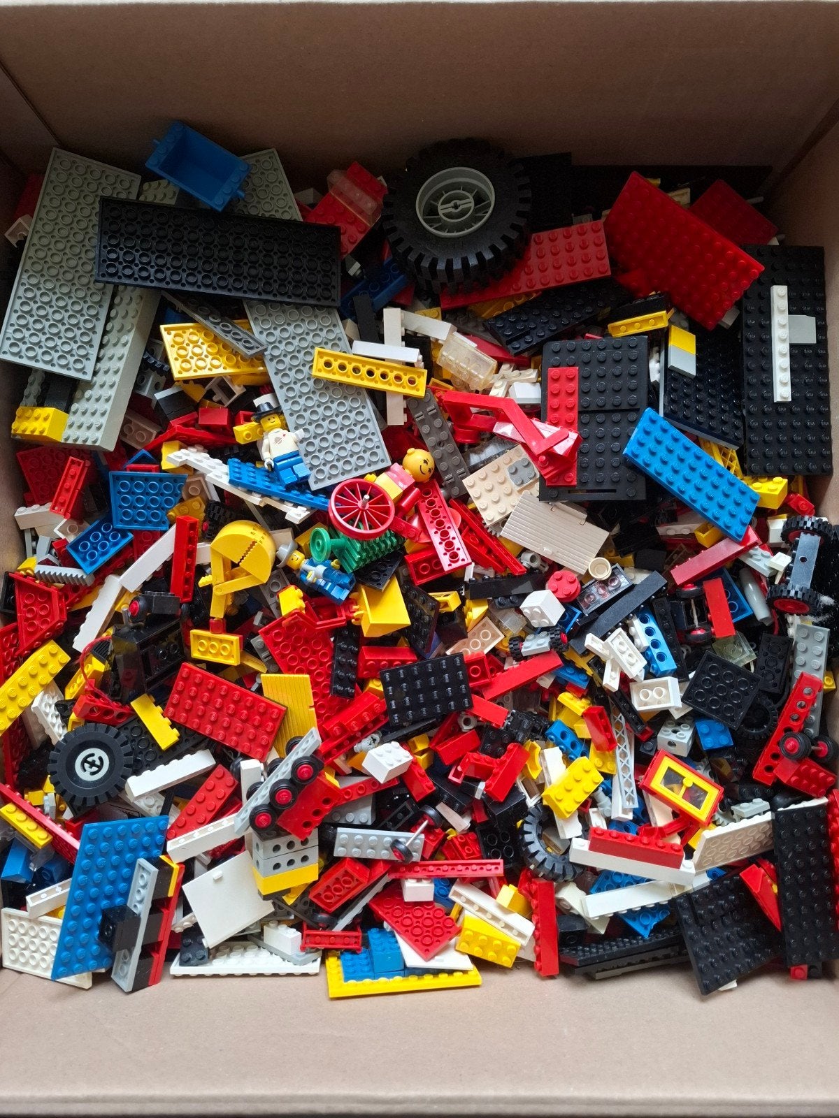 Verzameling oude lego (ca 7 kilo) + opbergdoos, Ophalen of Verzenden, Gebruikt