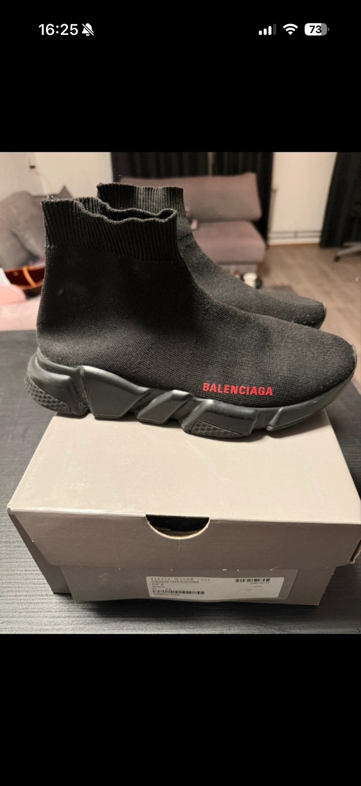 Balenciaga x Farfetch Speed Trainers (Limited Edition), Ophalen of Verzenden, Gedragen, Zwart, Sneakers of Gympen