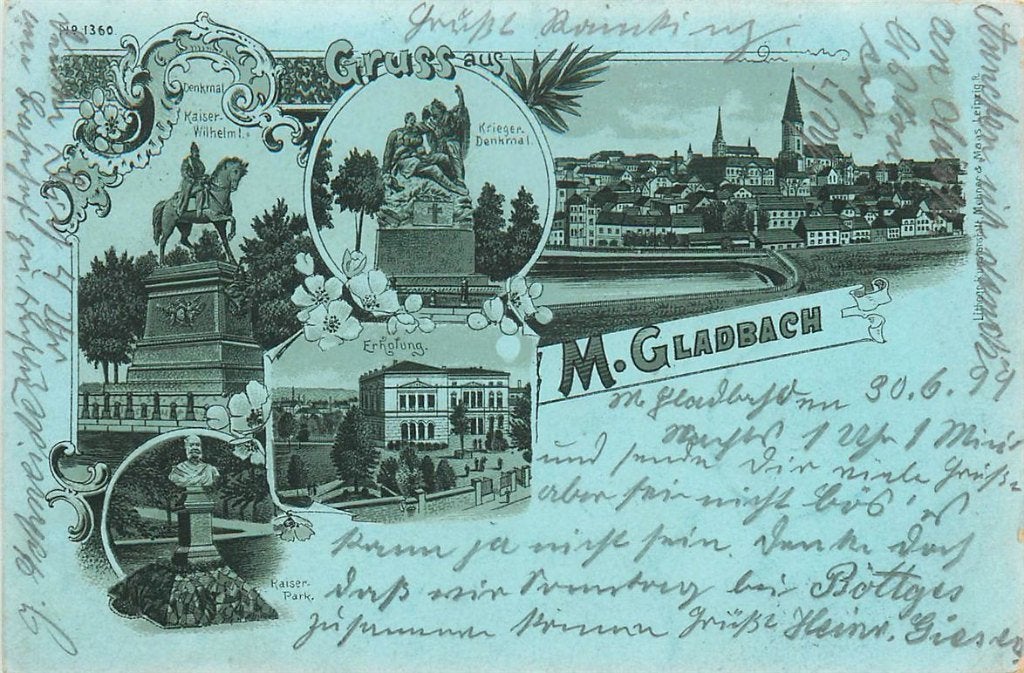 702-045-013 Monchen Gladbach Litho, Verzenden, Voor 1920, Duitsland