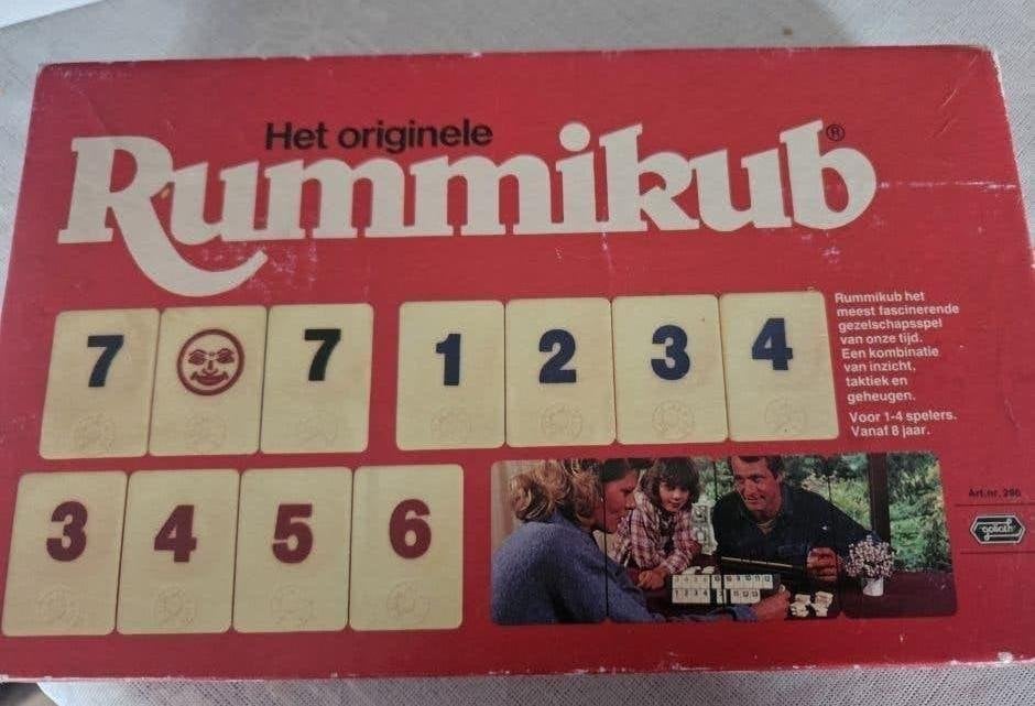 Rummicup origineel bordspel, Hobby en Vrije tijd, Gezelschapsspellen | Bordspellen, Drie of vier spelers, Ophalen of Verzenden