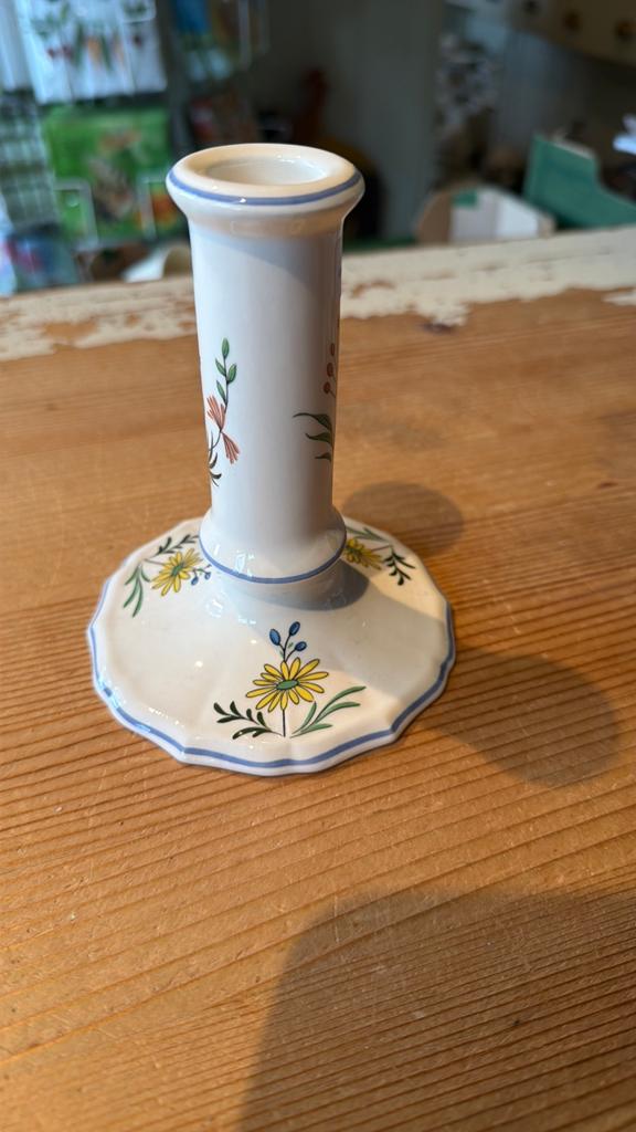 Gien OISEAUX DE PARADIS kandelaar, Huis en Inrichting, Keuken | Servies, Ophalen of Verzenden, Zo goed als nieuw, Overige stijlen