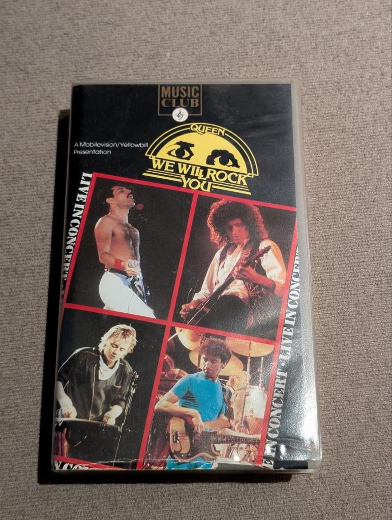 Queen - We Will Rock You VHS Concert, Alle leeftijden, Verzenden, Zo goed als nieuw, Actie en Avontuur