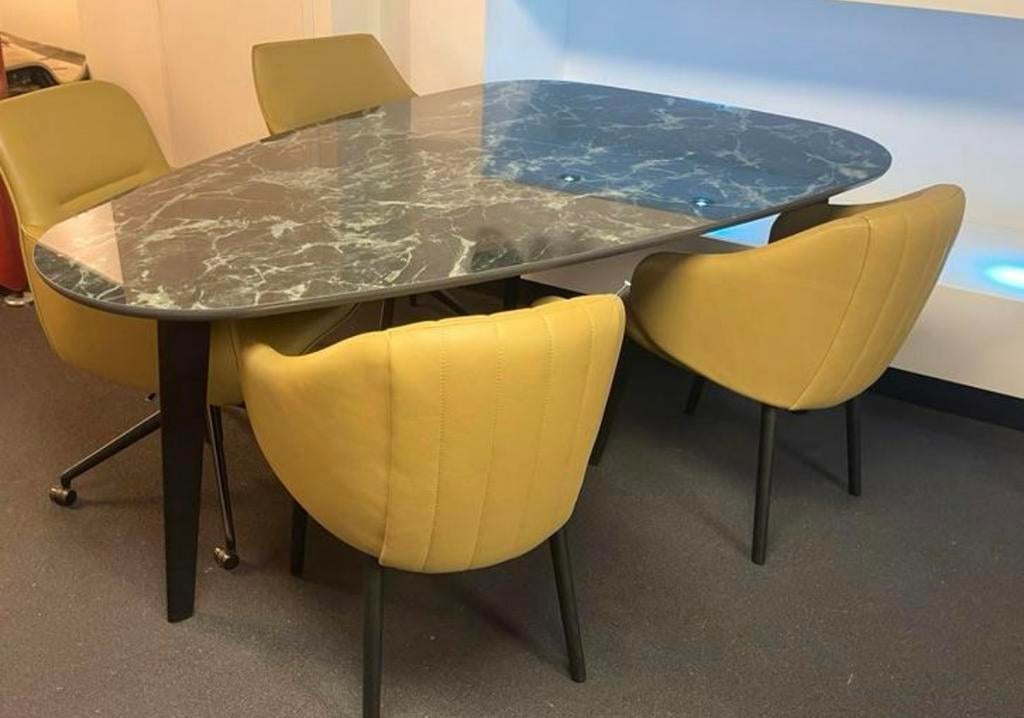 Leolux Bondi eettafel ceramique Verde NIEUW, Huis en Inrichting, Tafels | Eettafels, Ophalen, Nieuw, Rechthoekig, 200 cm of meer